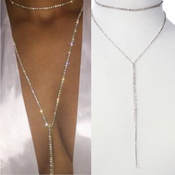 MODA ME COUTURE Jewelry - 💋LAST 1💋JEWEL DROP CHOKER NECKLACE